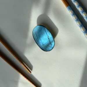 Labradorite Chopstick & Knife Rest – Blue Flash
