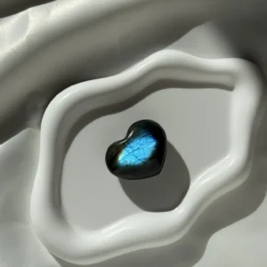 Mini Labradorite Heart – Blue Flash